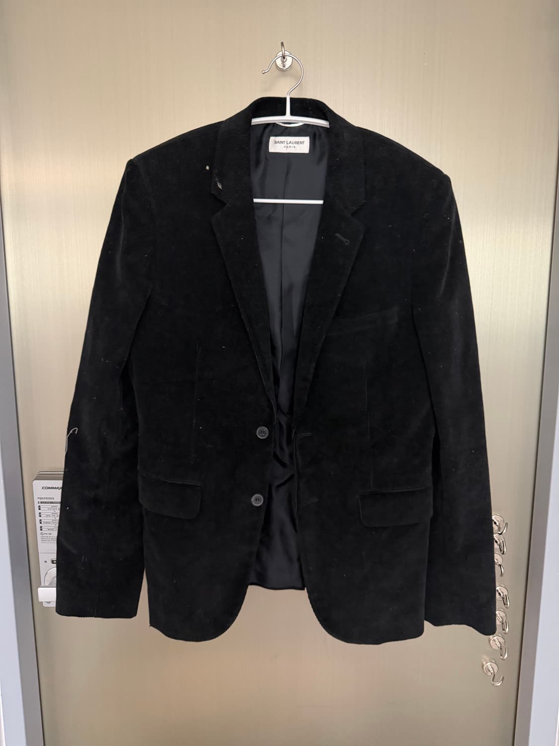 생로랑 블랙 코듀로이 자켓 상품이미지1