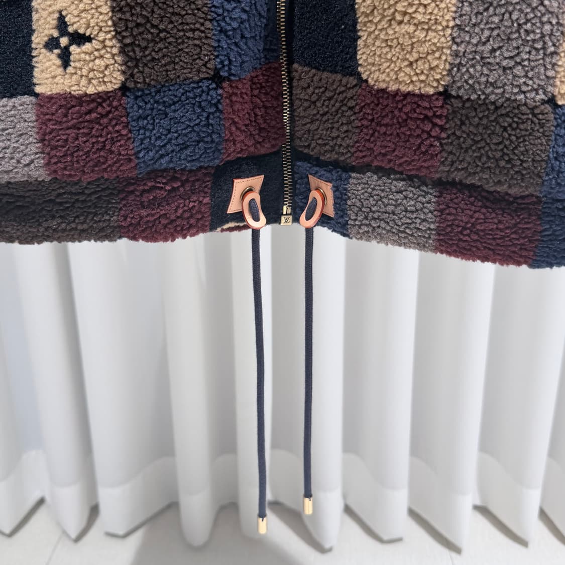 (A+/XL) / 루이비통 다미에 플리스 블루종  봄버 자켓 상품이미지3