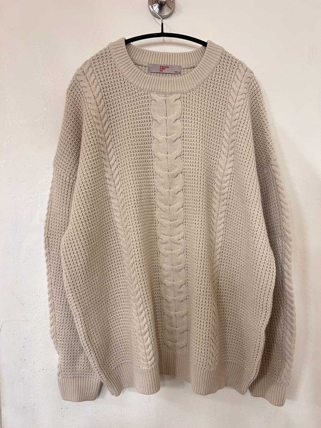 8 seconds 에잇세컨즈 꽈배기 니트 아이보리 XXL 상품이미지1