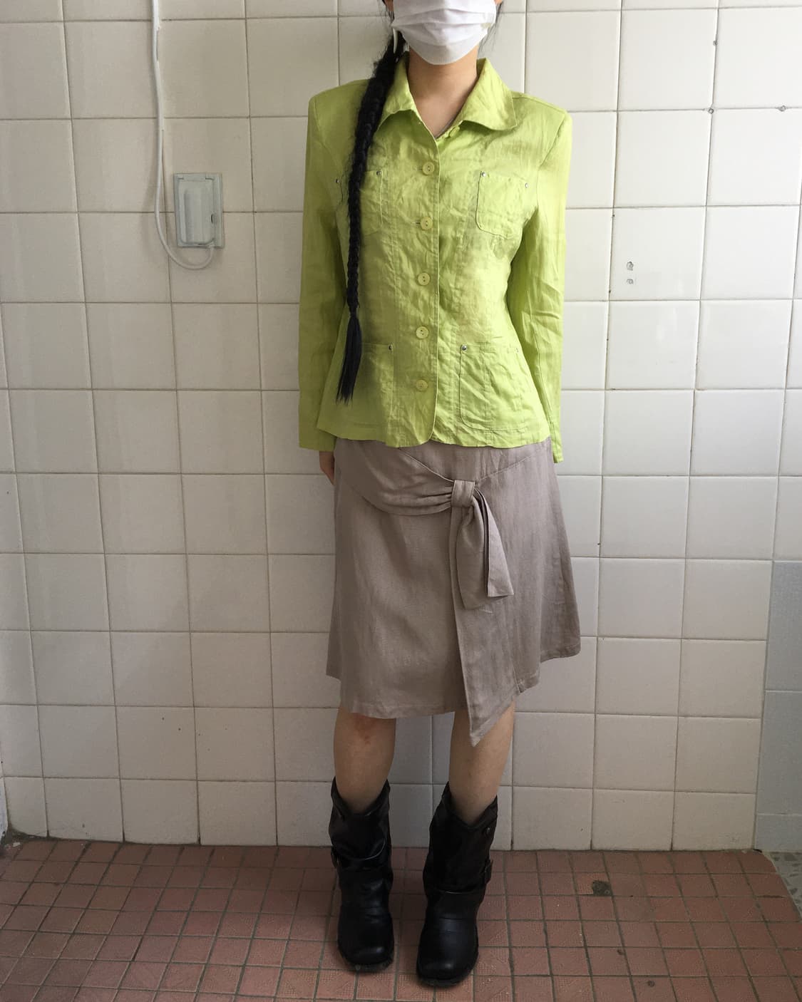 Ribbon mood point midi skirt 상품이미지4