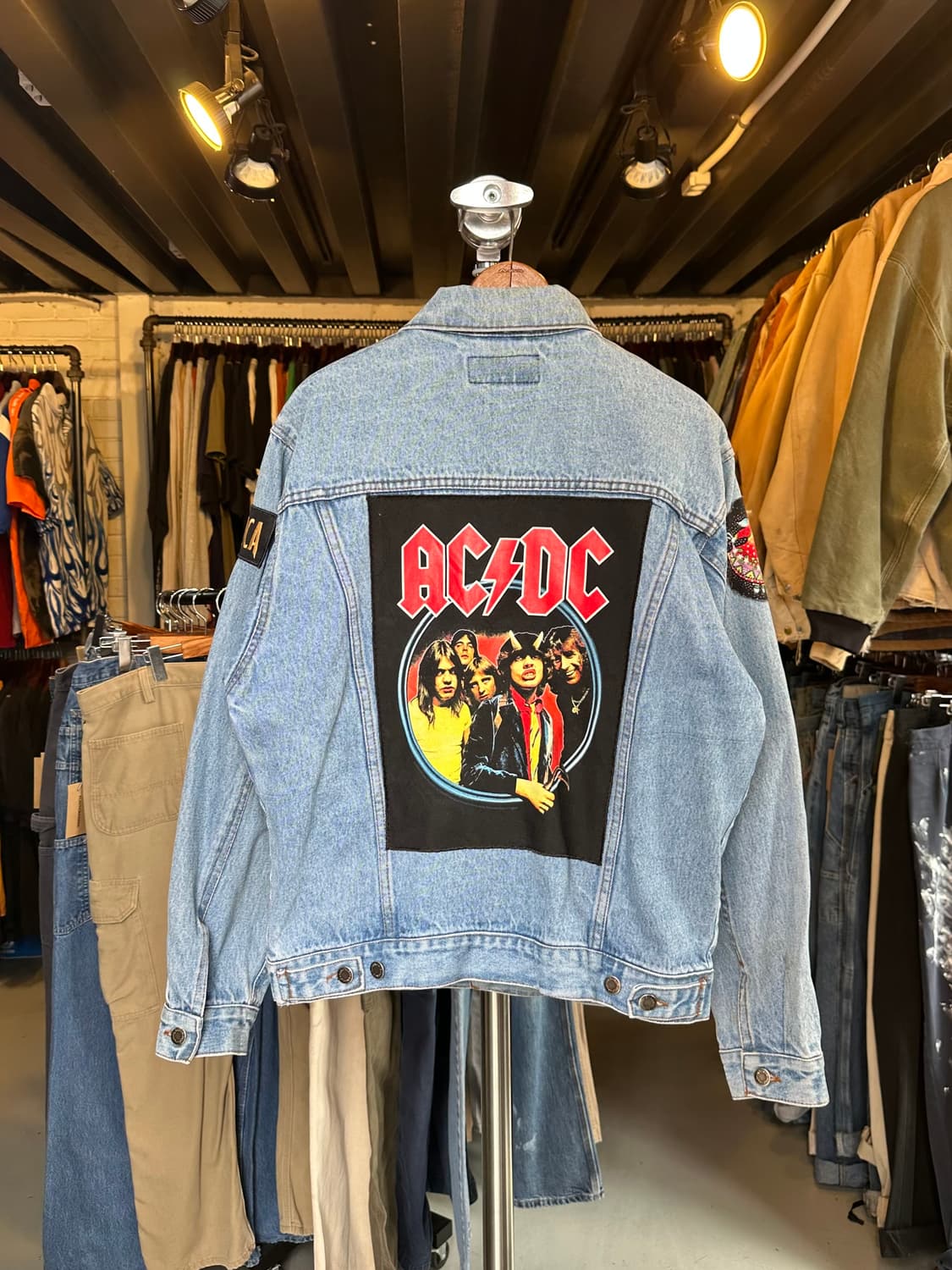 랭글러 패치워크 커스텀 데님 트러커 자켓 상품이미지2