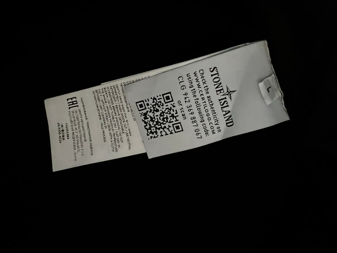 새상품) Stone Island 스톤아일랜드 블랙 가디건 L 상품이미지4