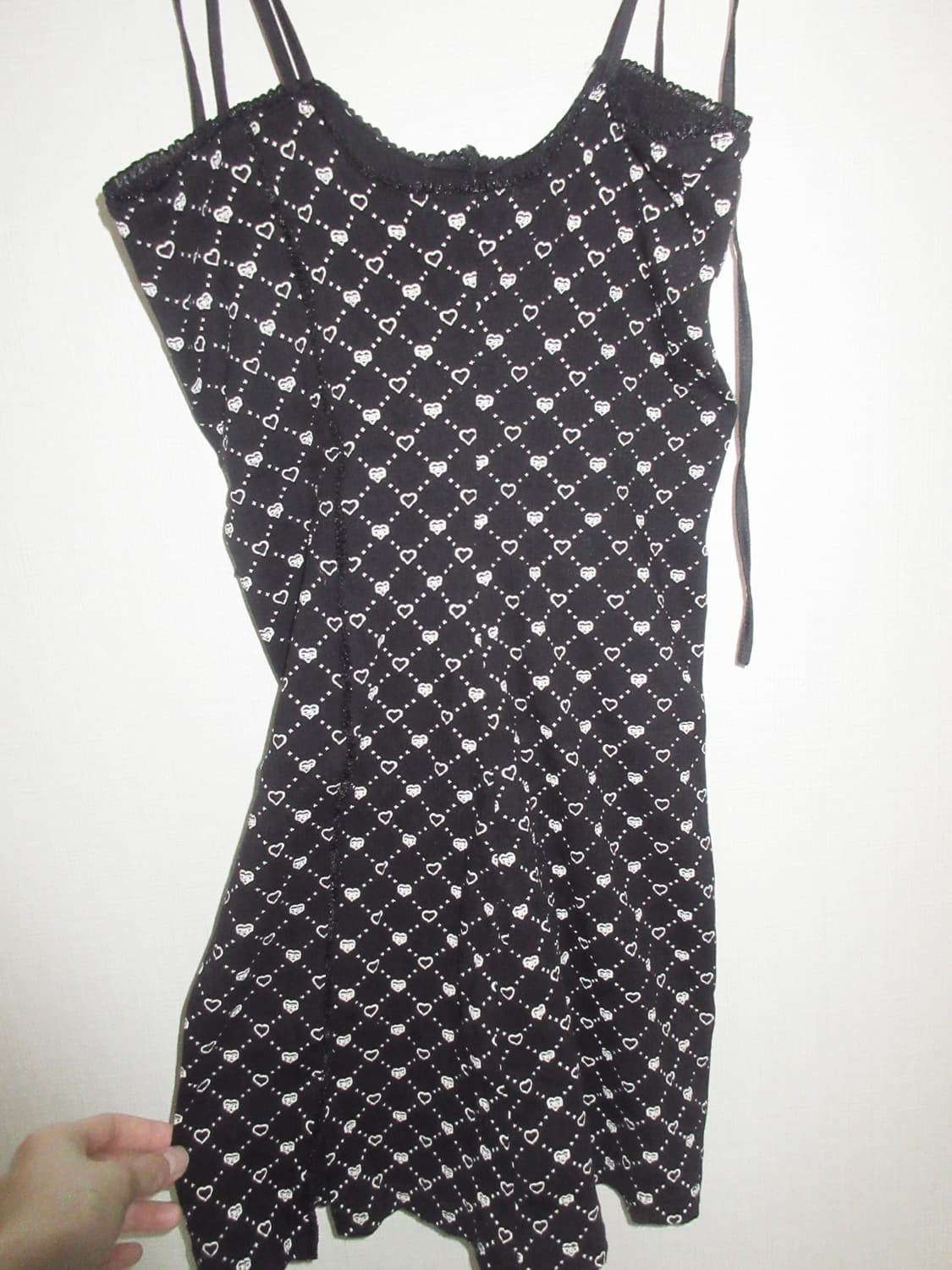Wegangyoung black mini heart dress 상품이미지2