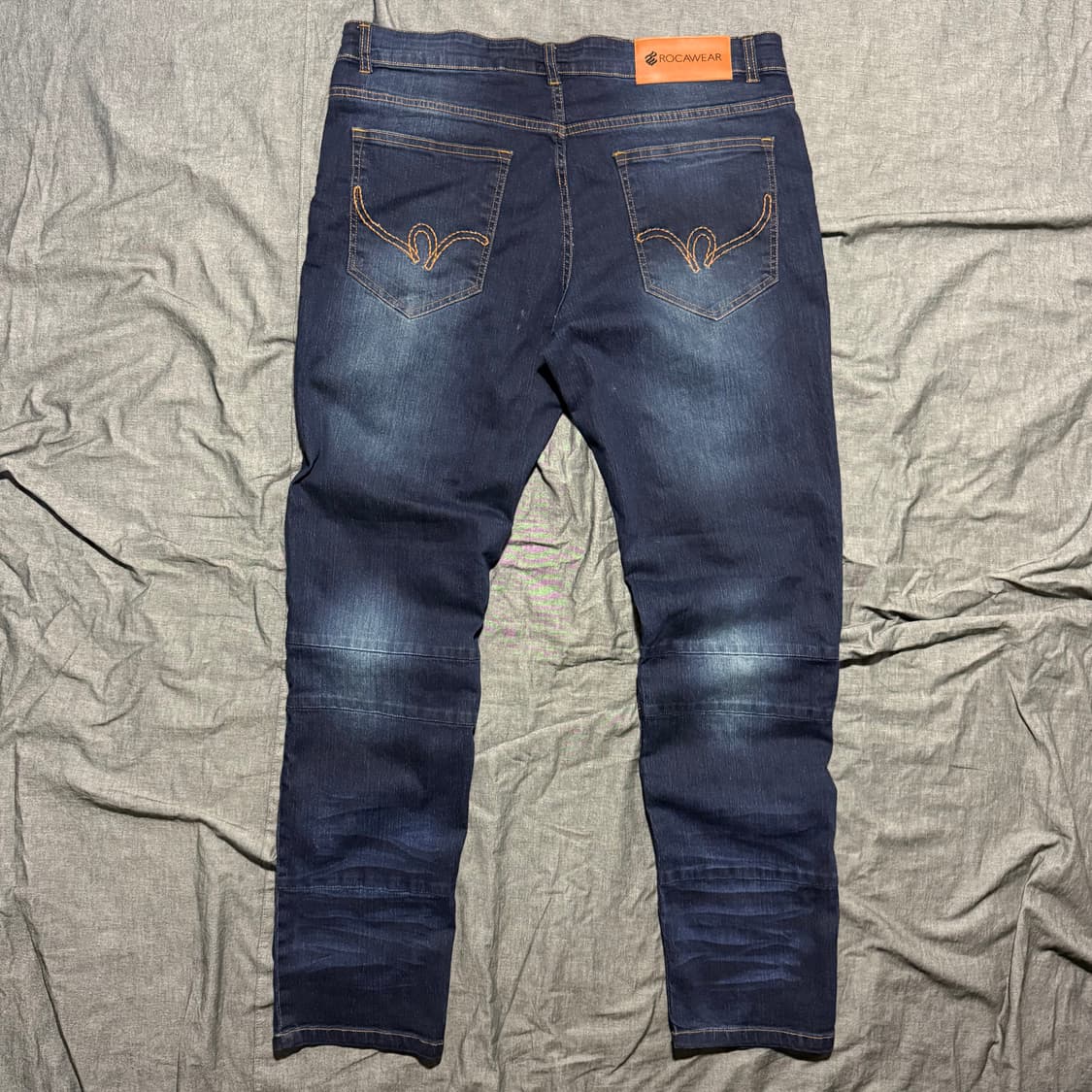 Slim Fit Moto / Biker Denim Jeans 상품이미지3