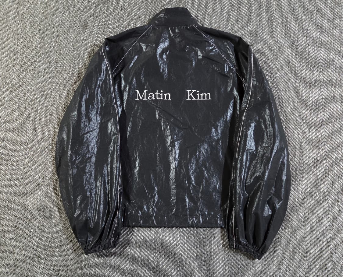 Matin Kim 마뗑킴 블랙 코팅 바람막이 자켓 상품이미지1