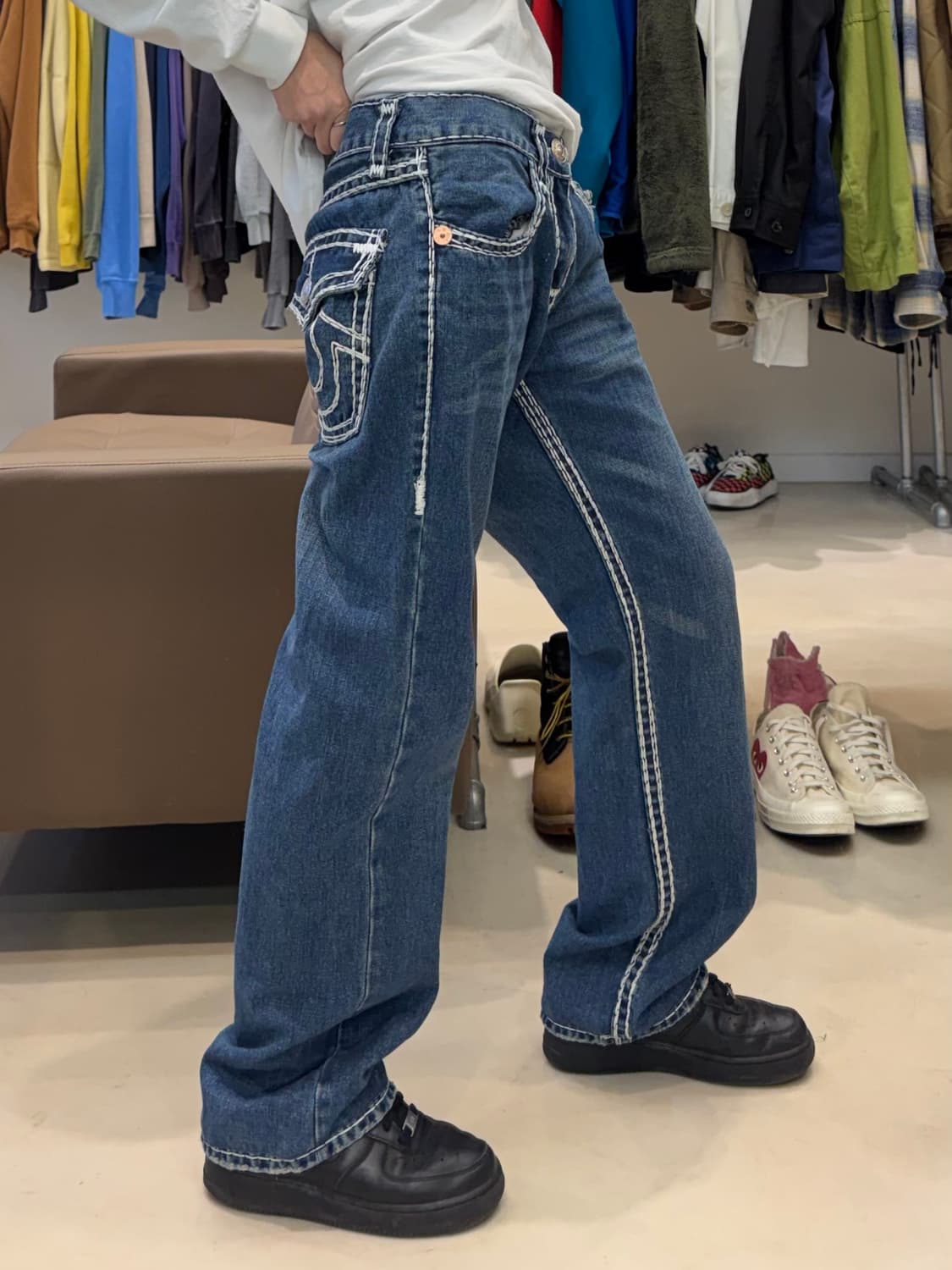 트루릴리젼 빌리 슈퍼 T 데님 팬츠 상품이미지7