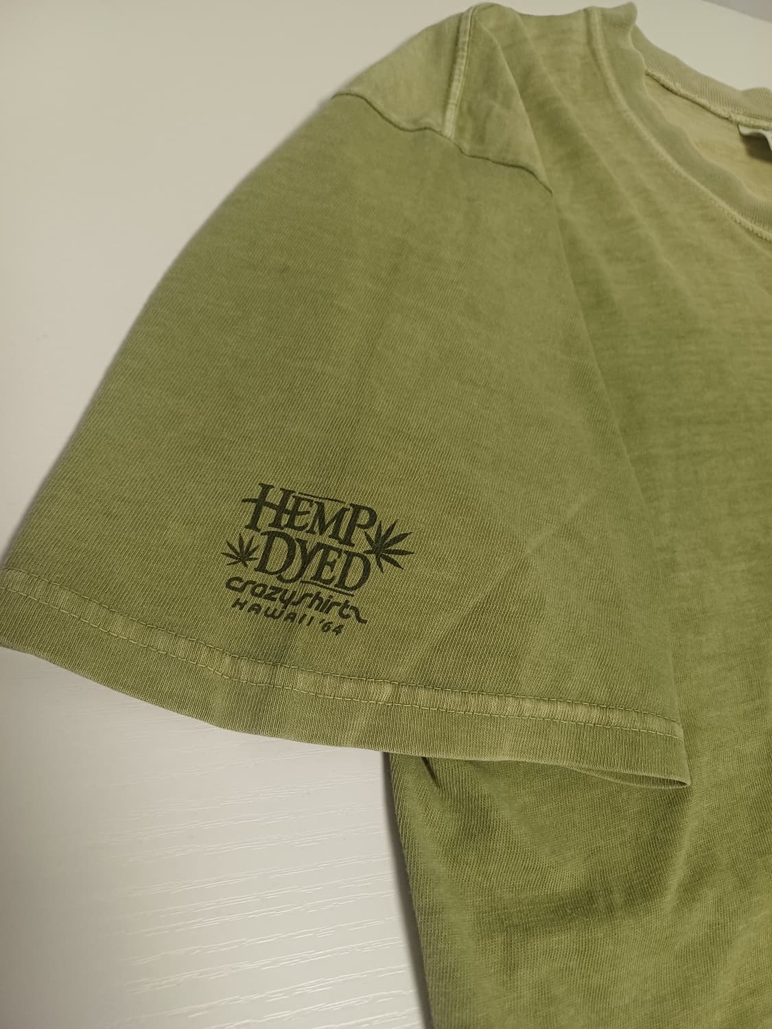 [M] 00's 크레이지셔츠 하와이 ‘Hemp Dyed’ 아카이브 티셔츠 상품이미지6