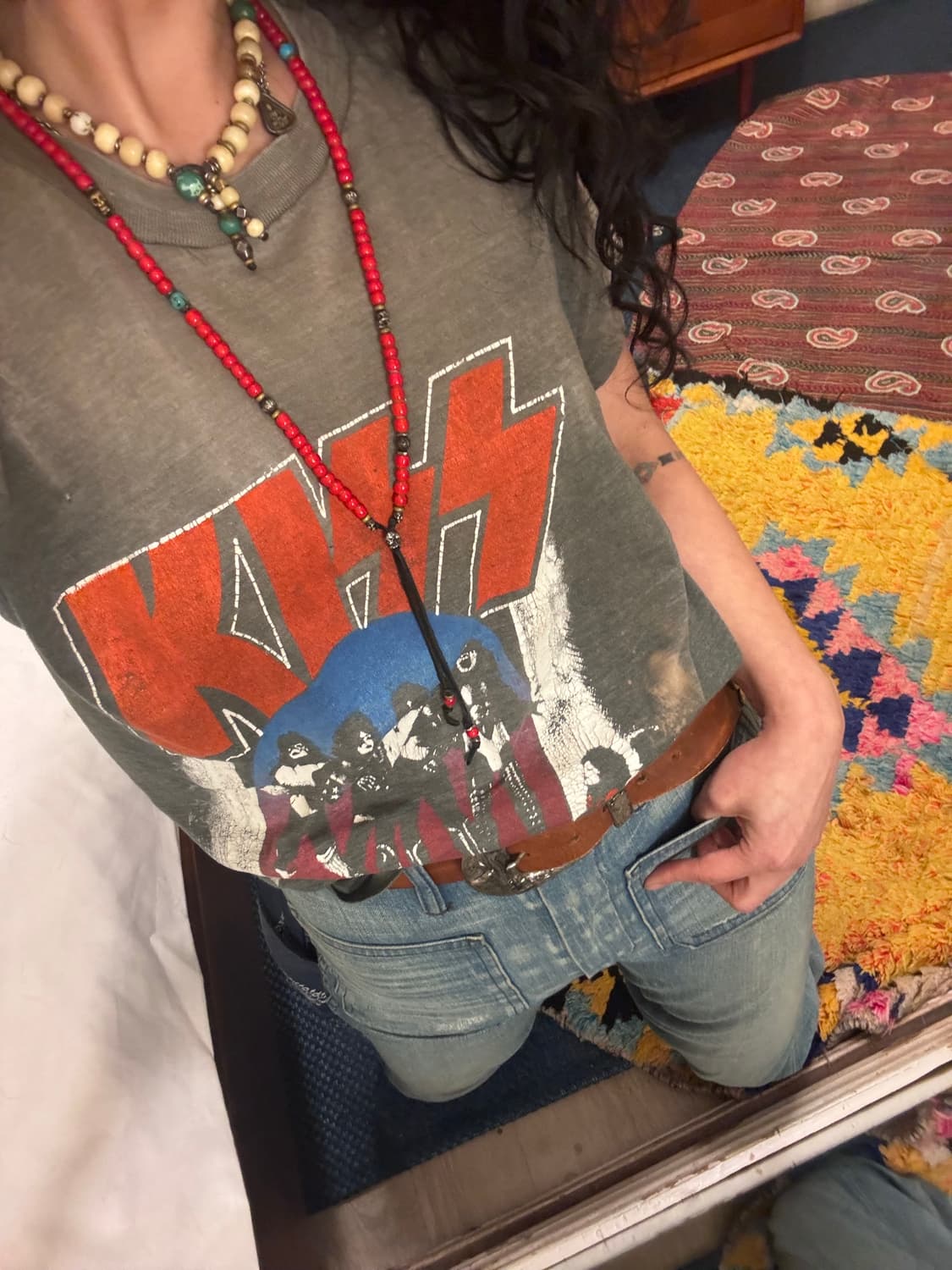 70‘~80‘s kiss vintage t-shirt /키스 상품이미지6