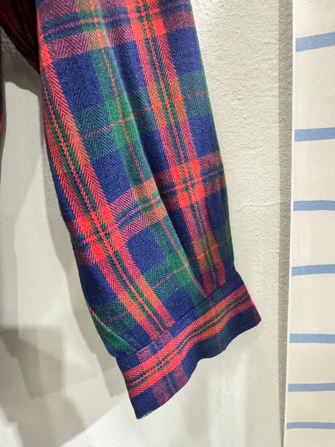 vintage 똑딱이 루즈핏 체크셔츠 상품이미지3