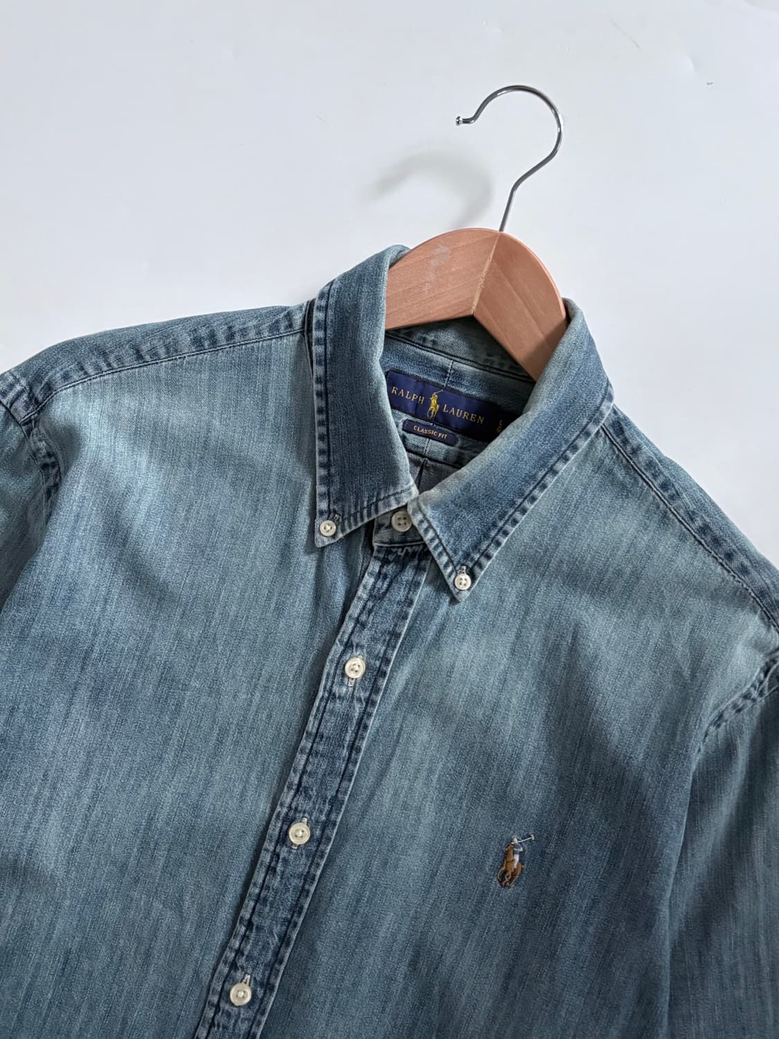 Polo 폴로 랄프로렌 신형 샴브레이 데님 셔츠 상품이미지2