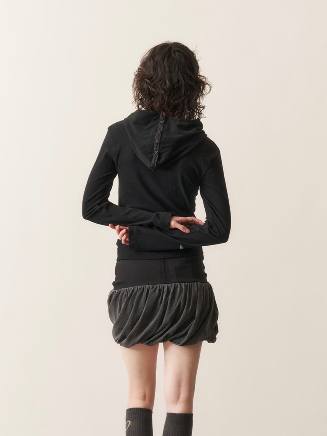 ODLYWORKSHOP Hooded henley tee 상품이미지2