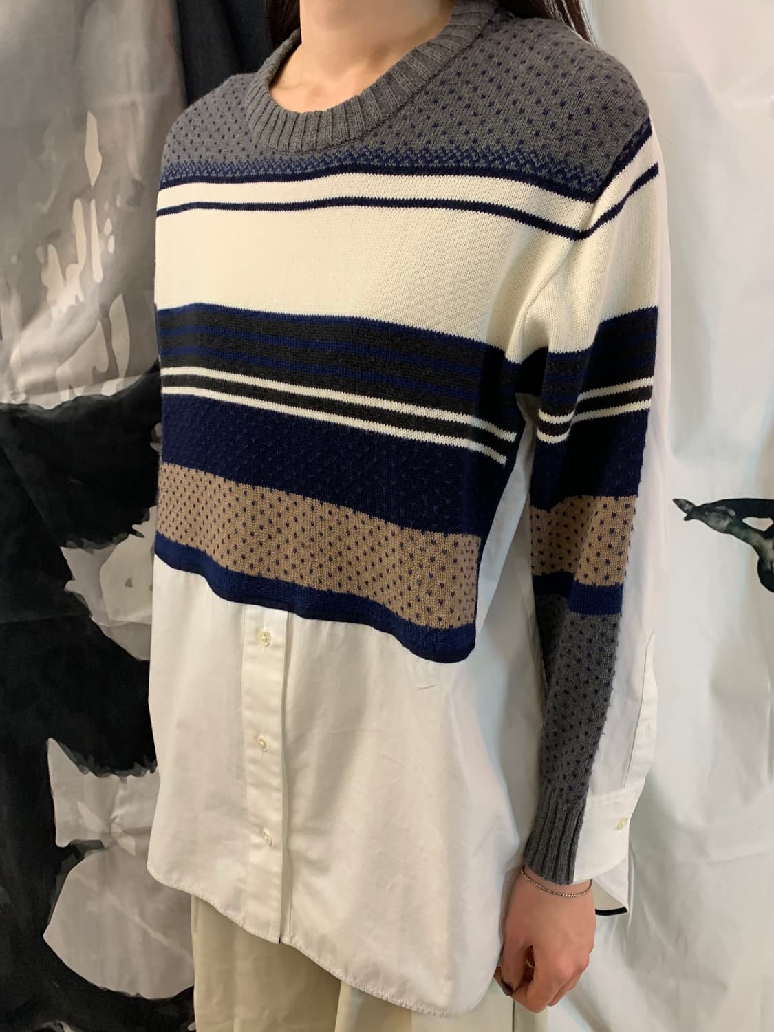 🇯🇵Paul Smith Japan Layered Knit shirt 상품이미지3