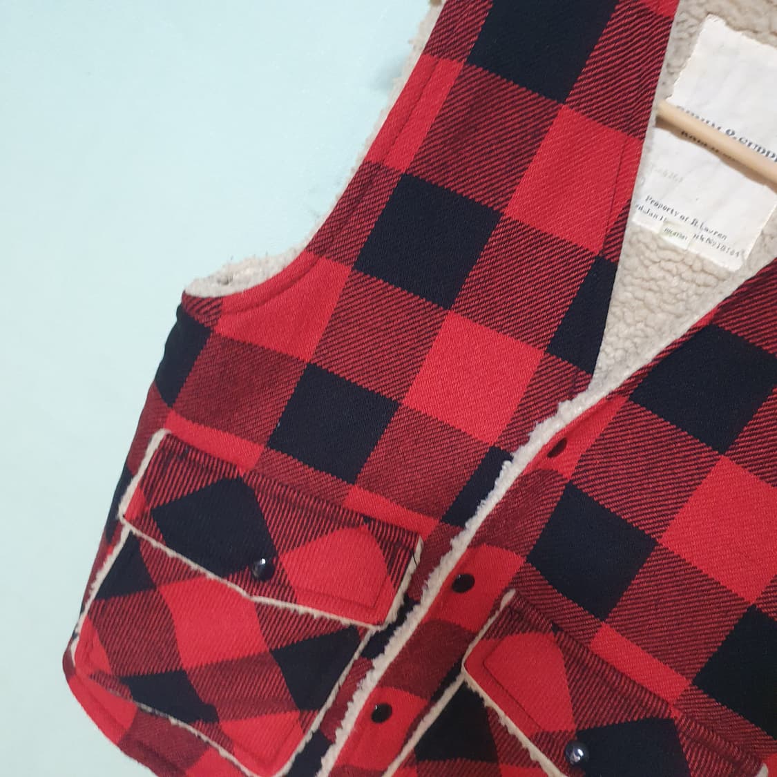 폴로랄프로렌 버팔로 쉐르파 조끼 베스트 s 95 상품이미지3