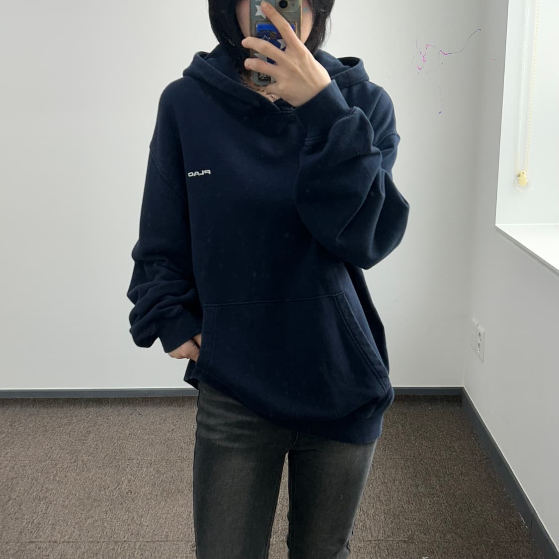 PLAC 네이비 후드티 상품이미지1