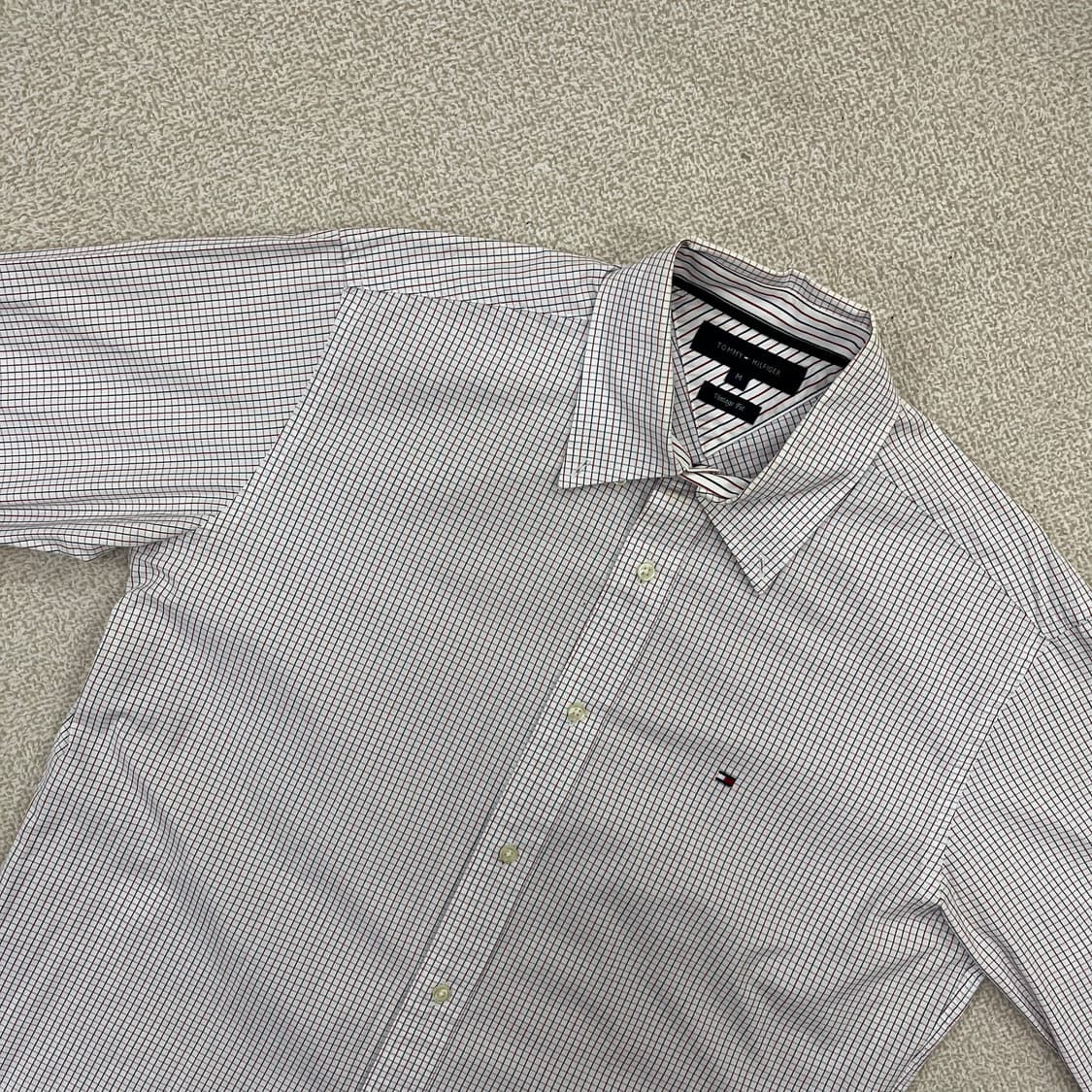 [M] 타미힐피거 빈티지핏 테터솔 체크 셔츠 남방 3928 상품이미지4