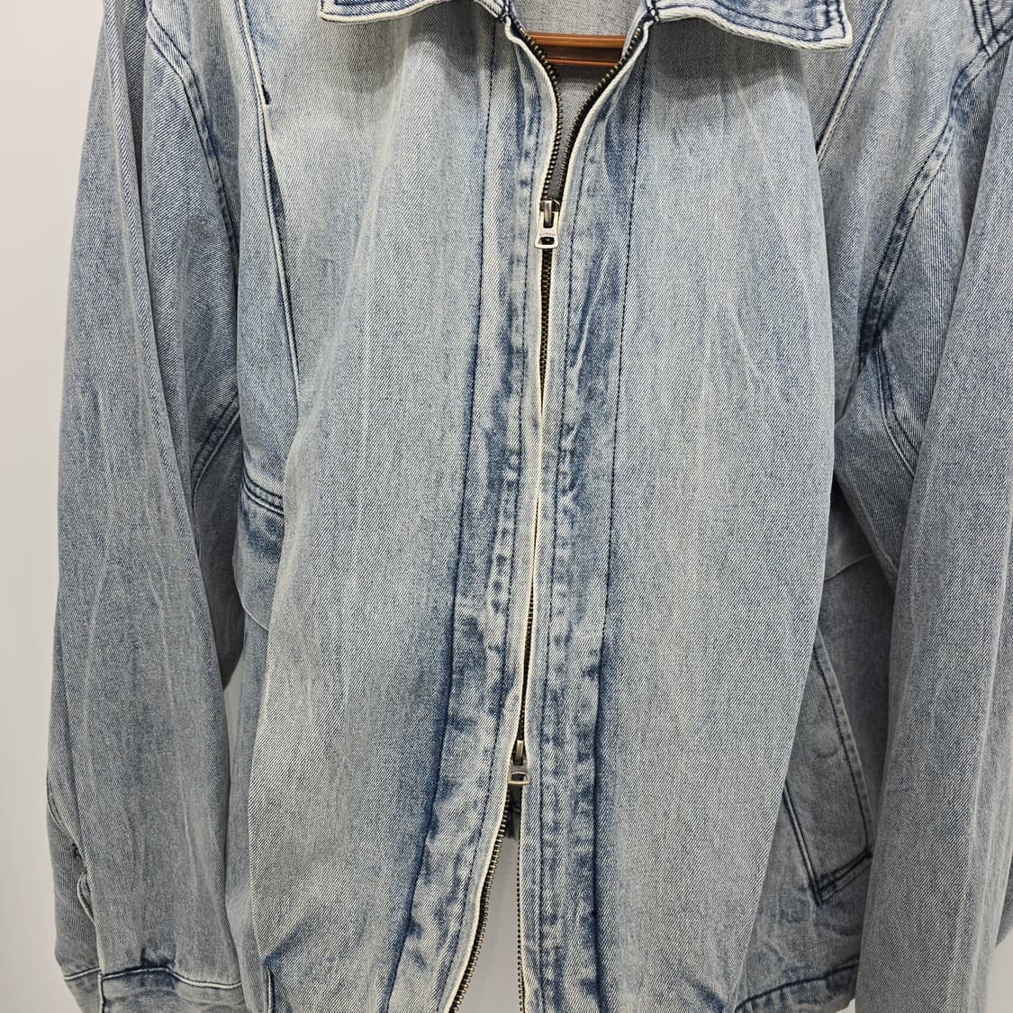 IL CORSO 데님 집업 자켓 0XL 오버핏 빈티지 데님자켓 상품이미지5