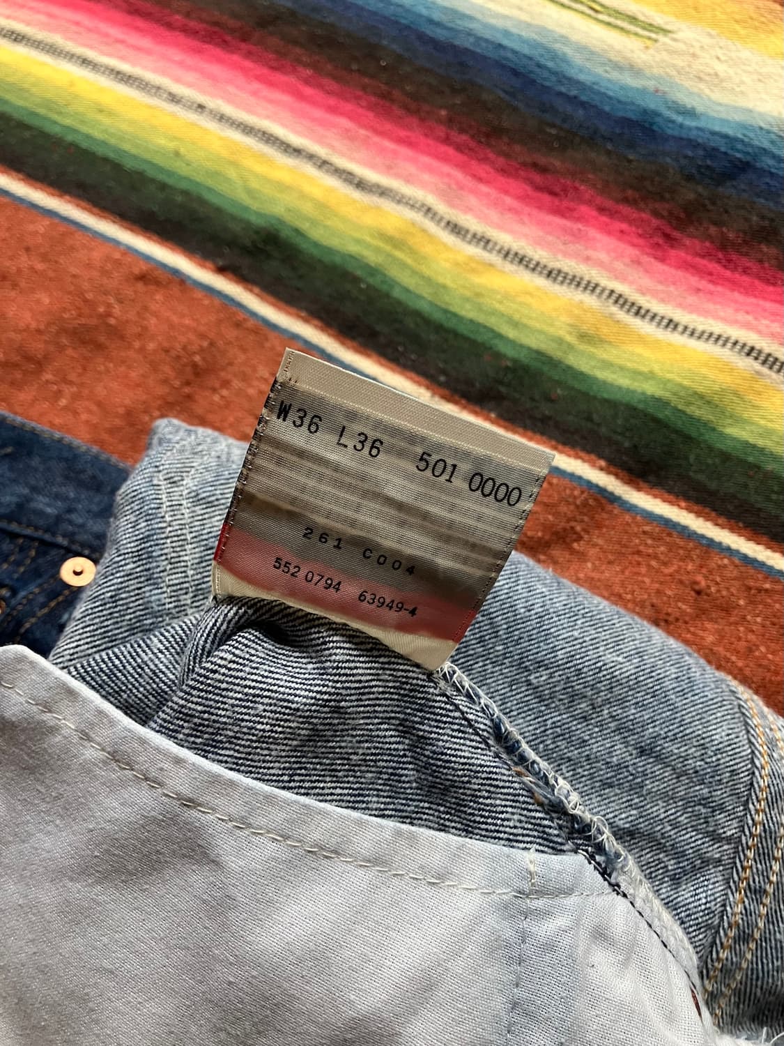 90s USA 빈티지 리바이스 501 데님 팬츠 상품이미지7