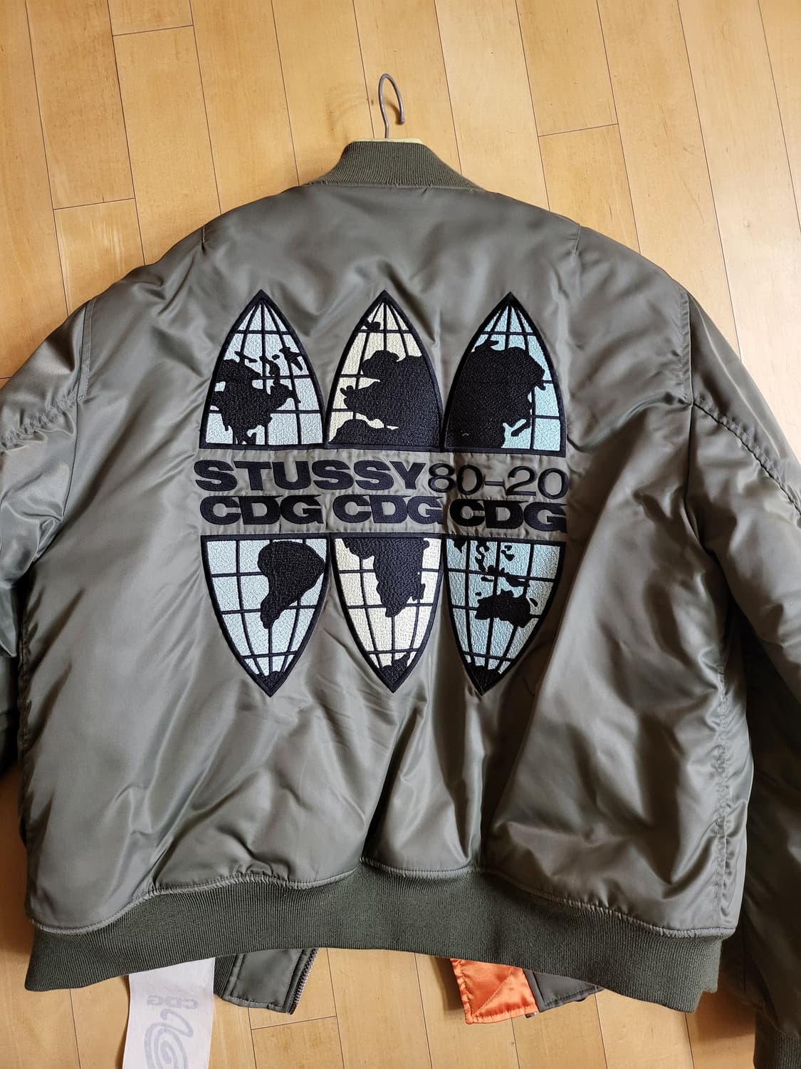 CDG X STUSSY MA-1 M사이즈 상품이미지1