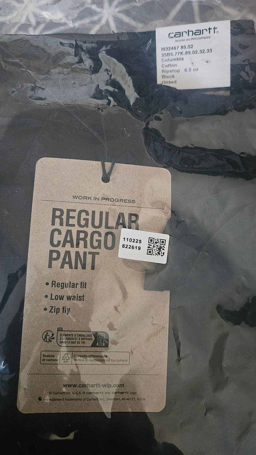 칼하트 WIP 콜롬비아 카코팬츠 33/32 새상품판매 상품이미지2