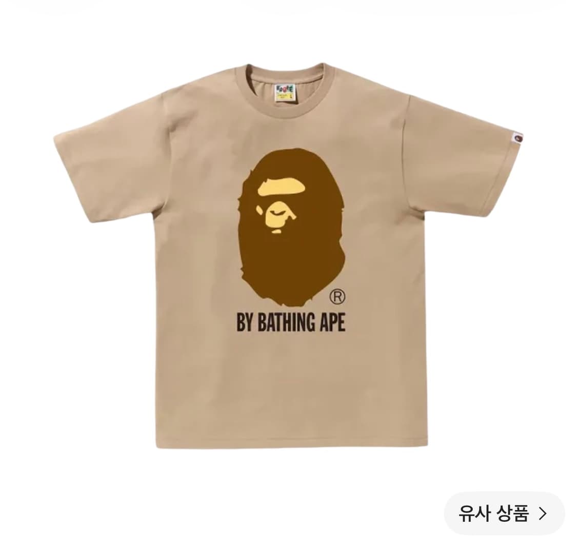 베이프 바이 베이싱 에이프 티셔츠 베이지 L 상품이미지1