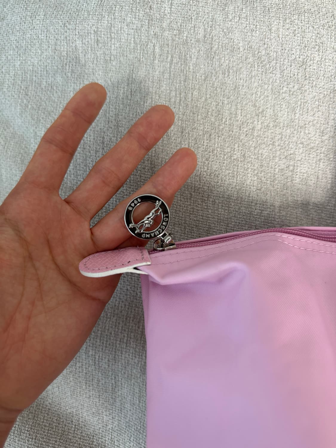 롱샴 르플리아쥬 핑크색 토트백 이너백 포함 상품이미지7