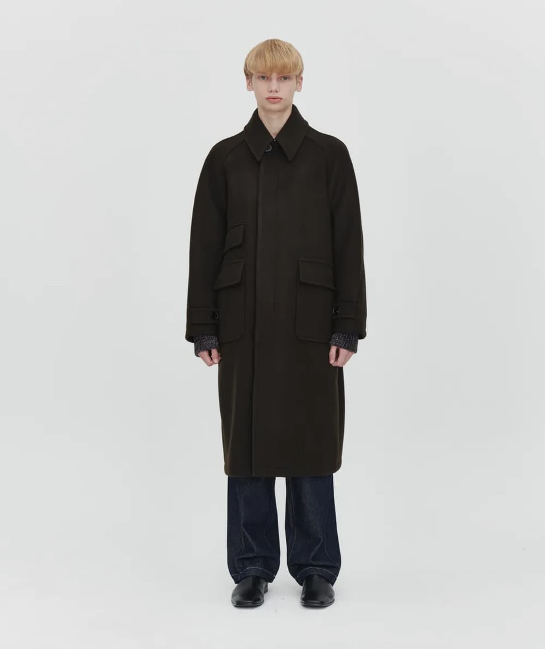 AFTERPRAY 투어리스트 발마칸 코트 브라운 XS 사이즈 상품이미지2