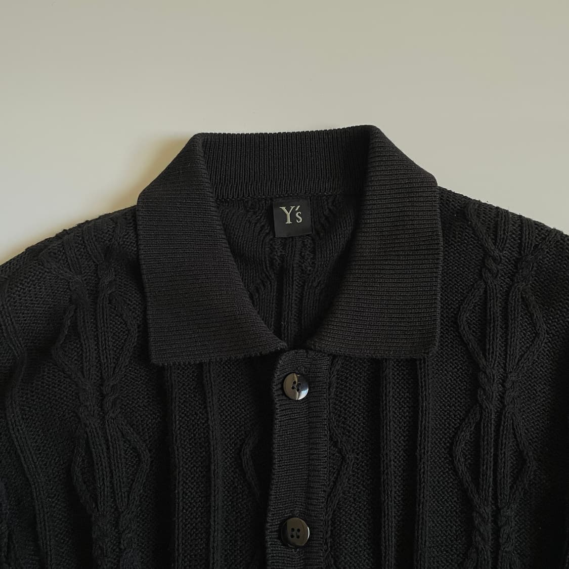 요지 야마모토 가디건 블랙 OS 상품이미지1