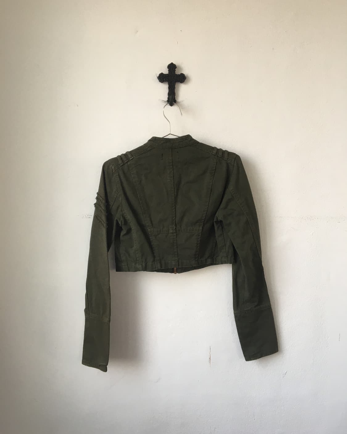 Patch point crop zip up jacket 상품이미지3