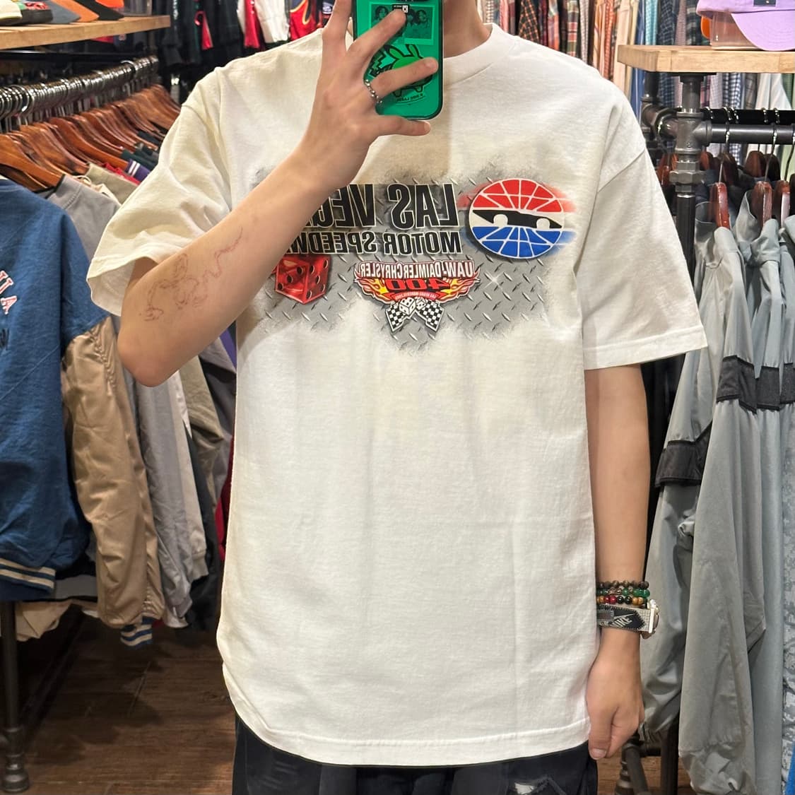 [HI] 빈티지 카 반팔티 화이트 상품이미지2