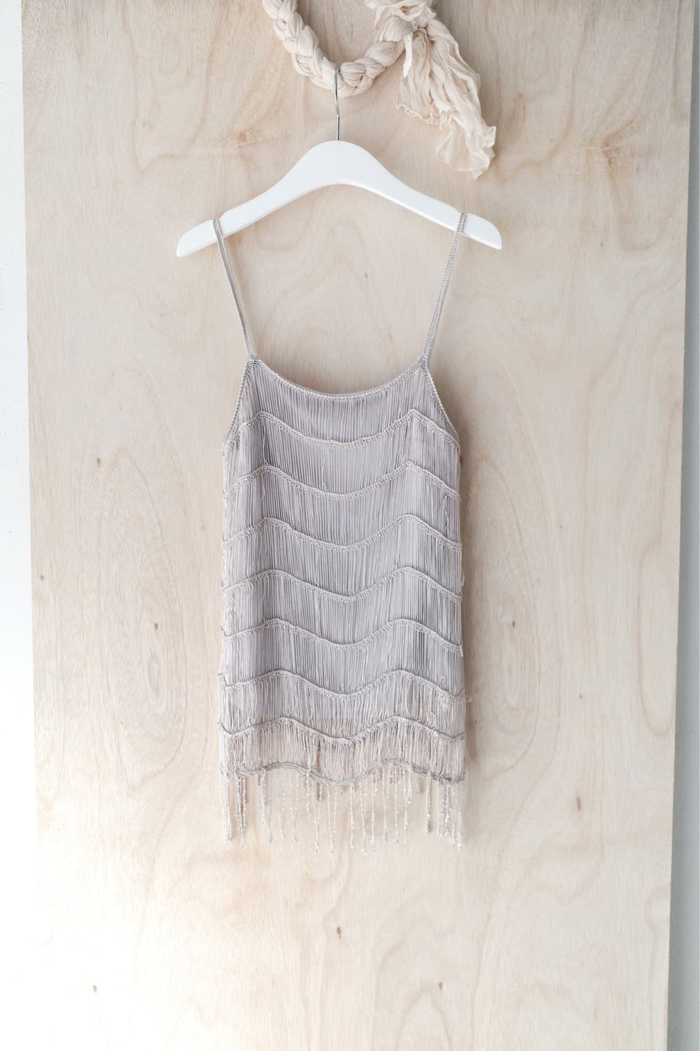 fringe net sleeveless 상품이미지1