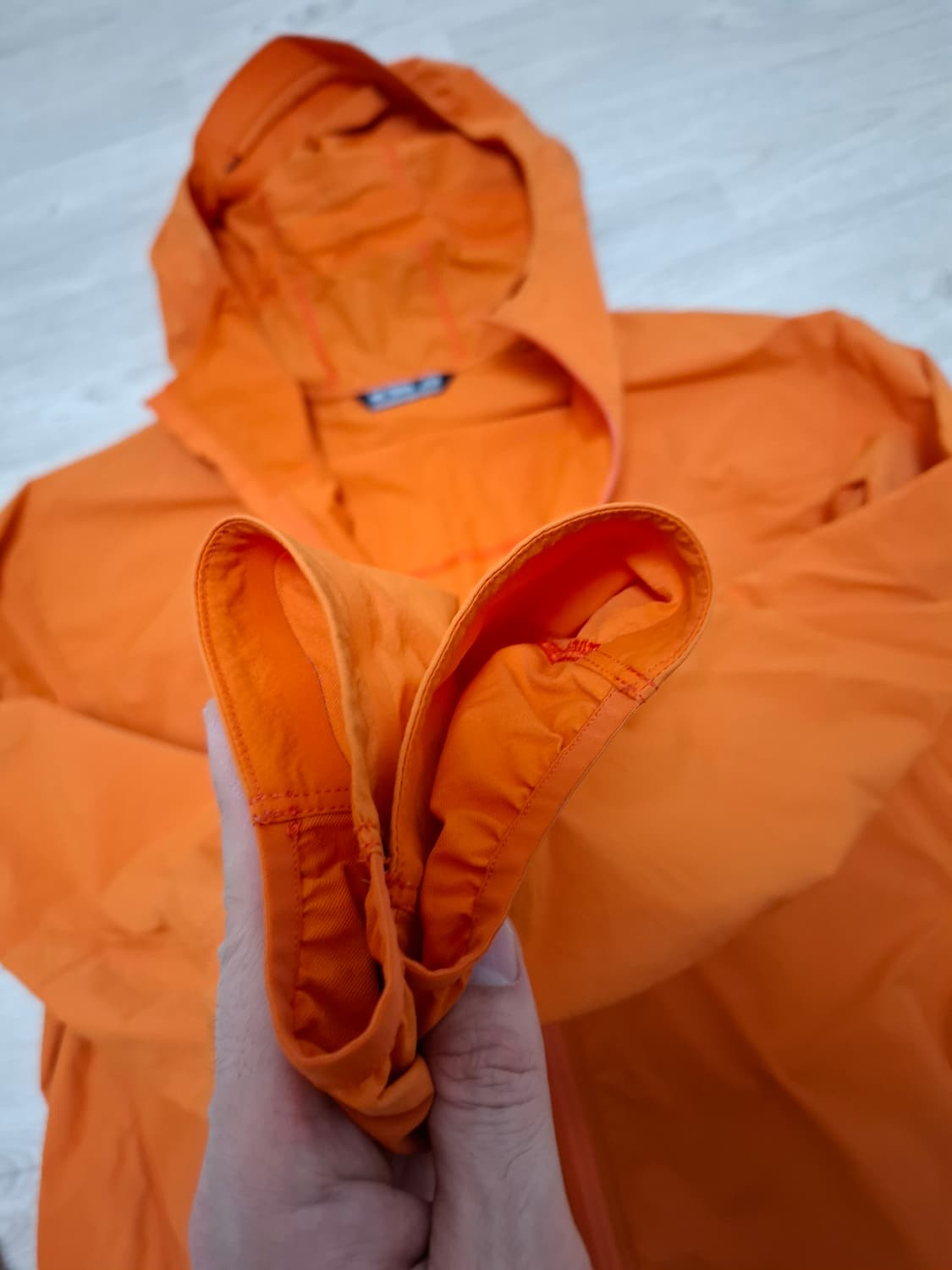 XL 아크테릭스 감마 라이트웨이트 후디 페놈 오렌지 바람막이 후드 자켓 상품이미지4