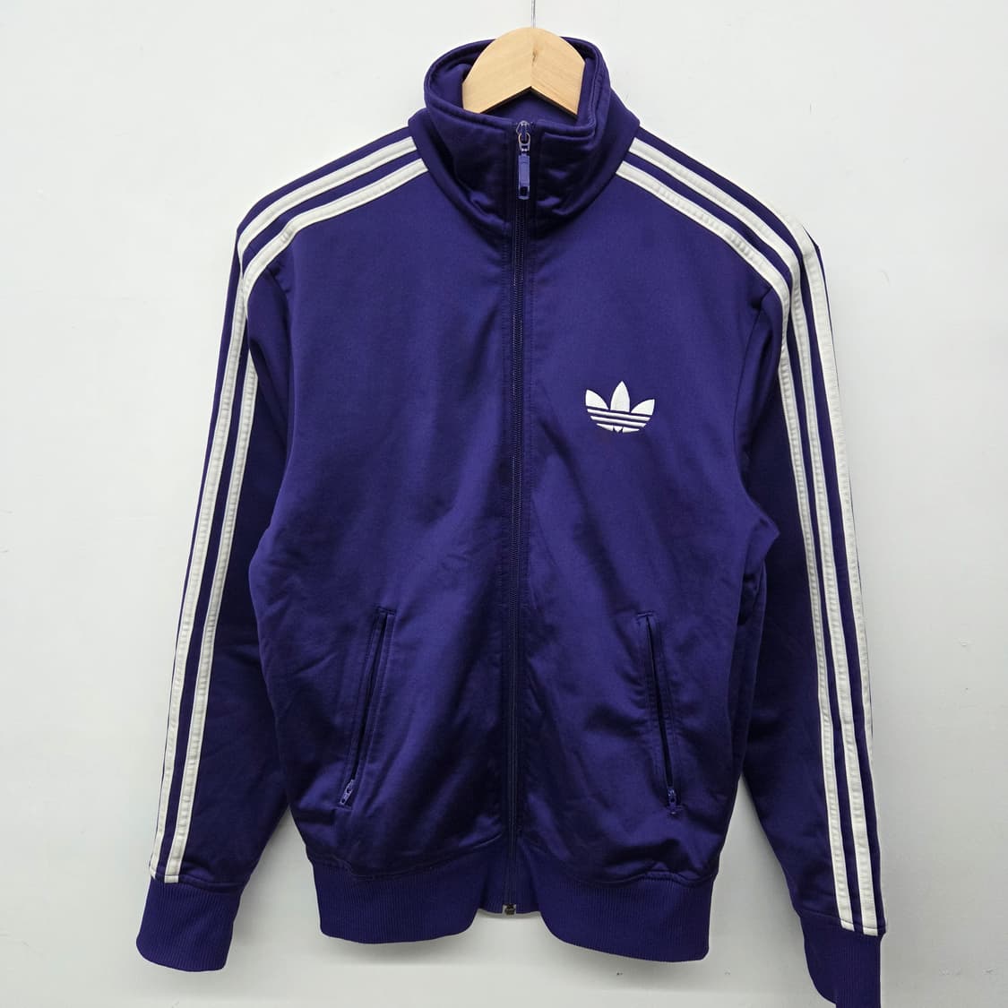 아디다스 퍼플 삼선 트랙탑 여m 상품이미지2