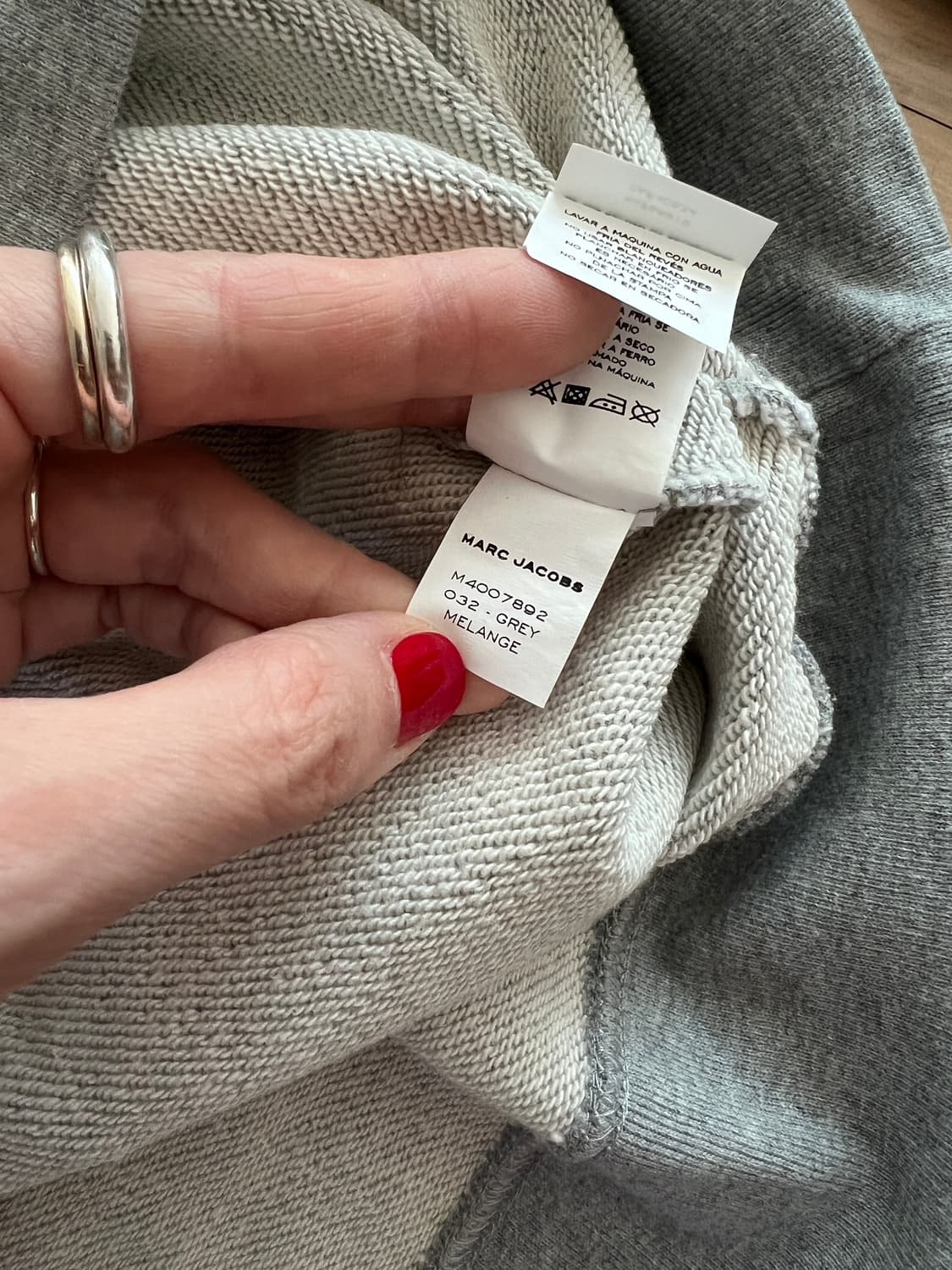 Marc Jacobs Logo Sweatshirt - Grey Melan 상품이미지2