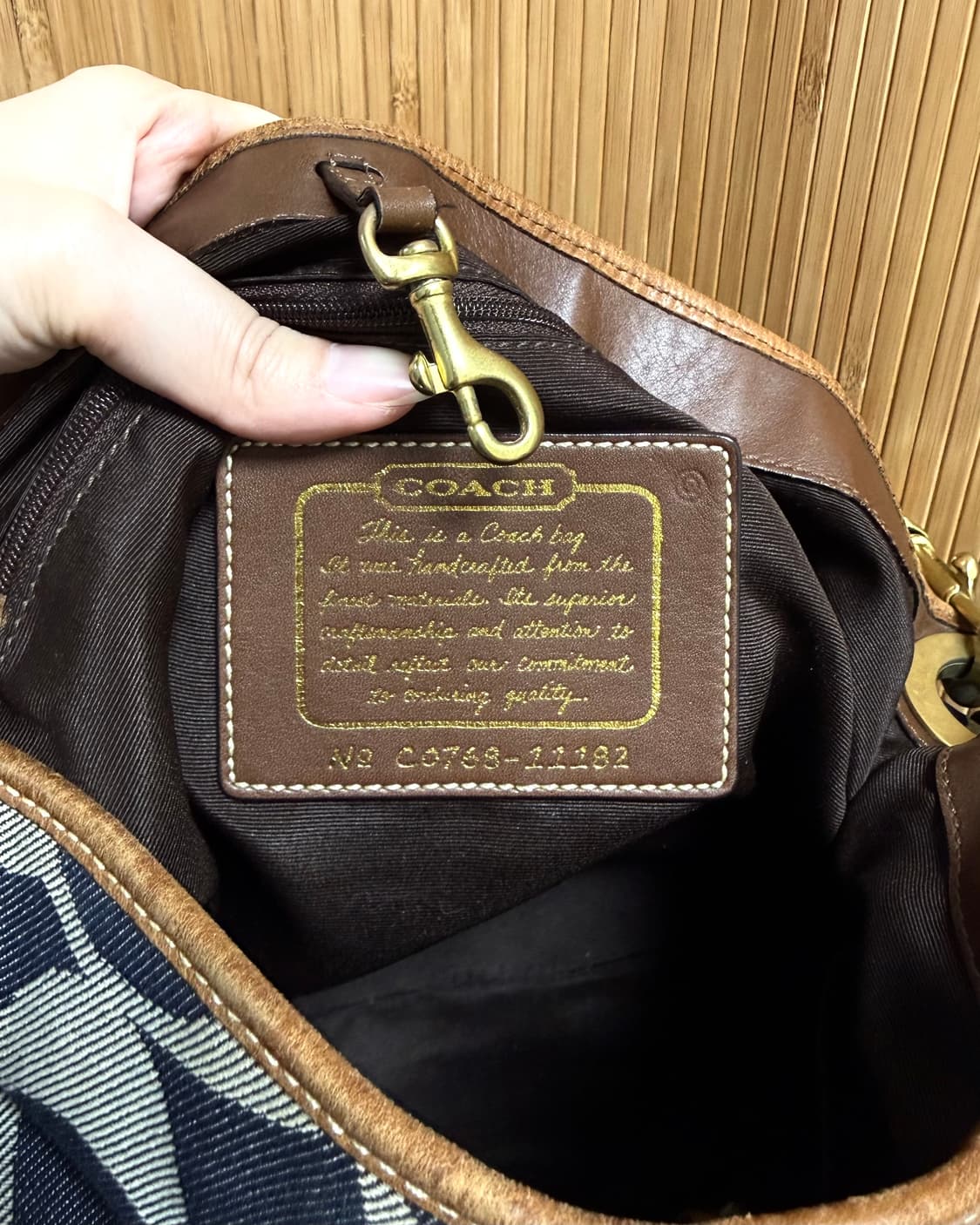 코치 데님 호보백 상품이미지4