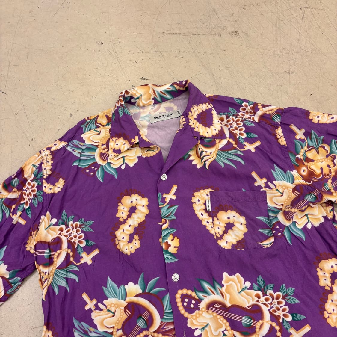 세인트페인 플라워 패턴 반팔 셔츠 상품이미지2