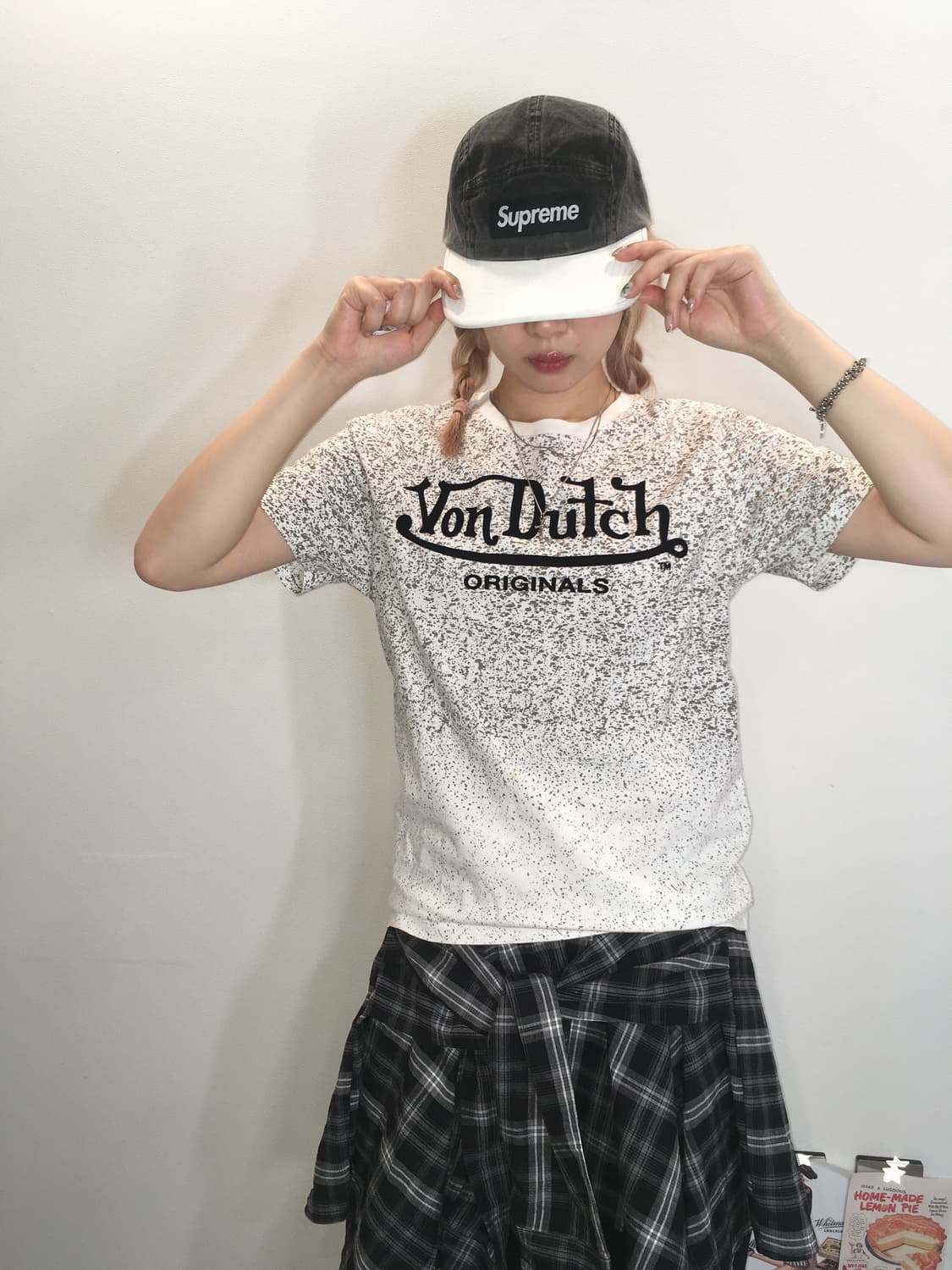 von dutch damage printing t shirt 상품이미지1