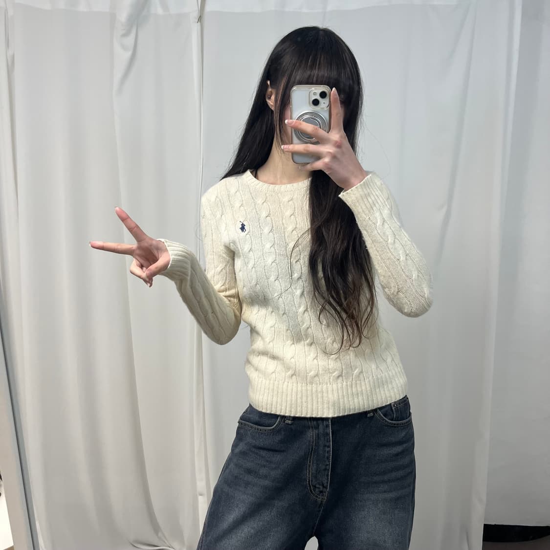 Polo Ralph Lauren Ivory Cable Knit 상품이미지2