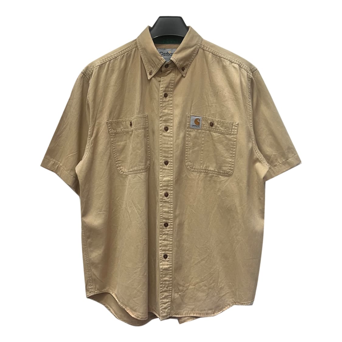 칼하트 리메이크 베이지 반팔 워크 셔츠 L~XL 상품이미지1