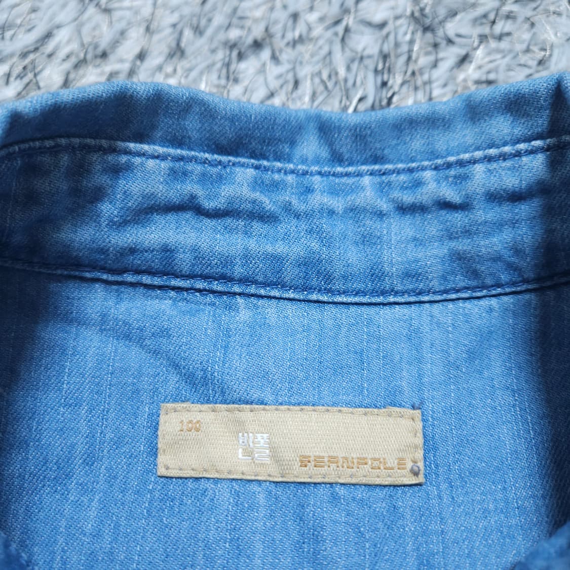 빈폴)100 남자 데님셔츠 청남방 / 왕눈이샵 상품이미지8