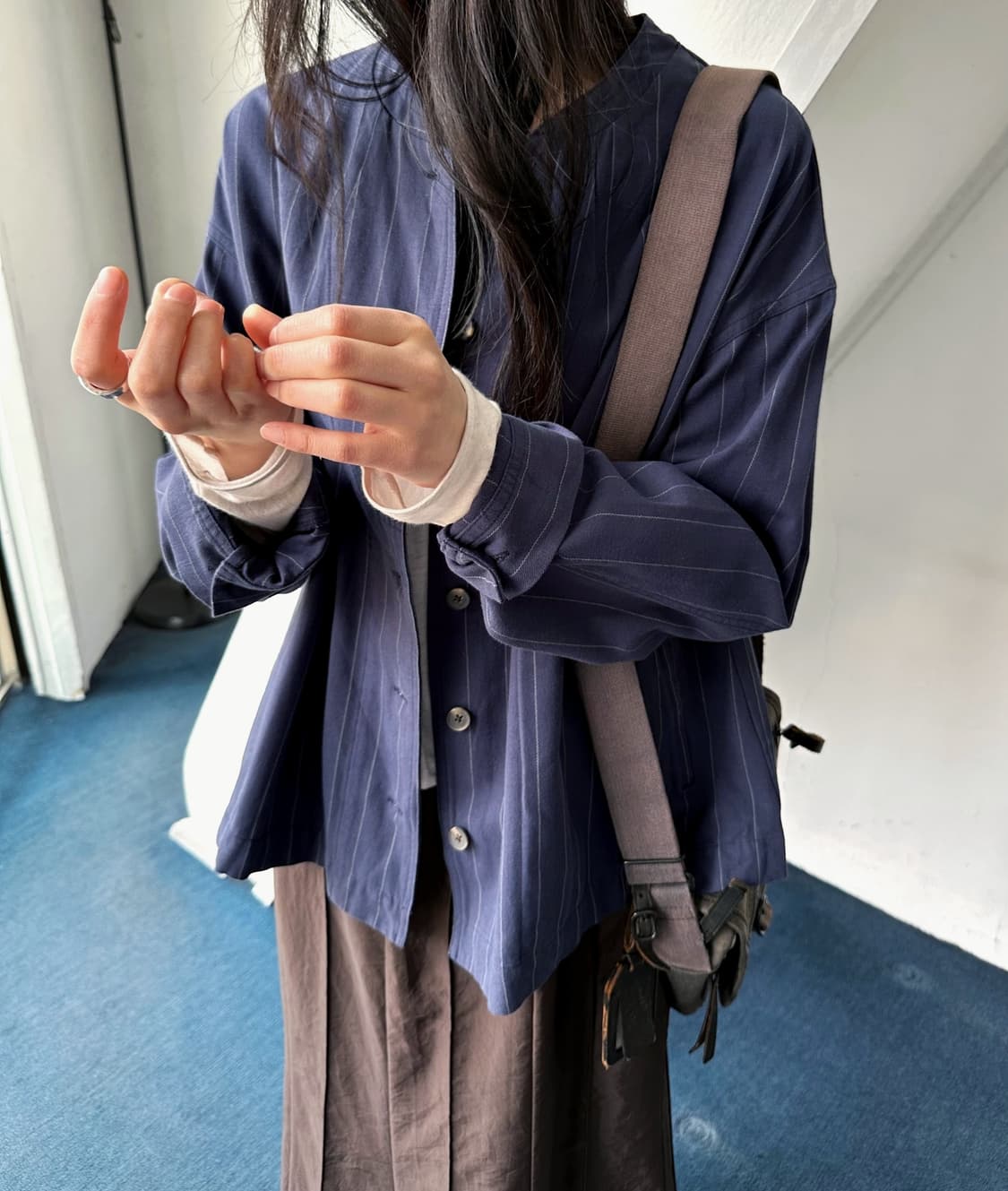 Cotton linen design shirt jacket 상품이미지10