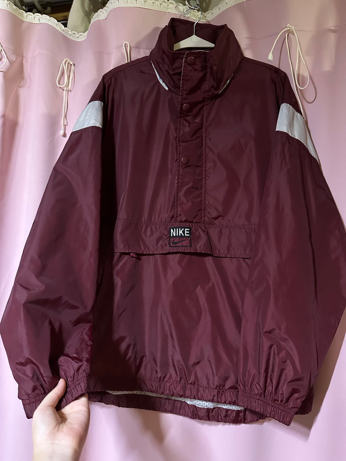 00s 나이키 아노락 자켓 나이키 버건디 대장 나이키 올드스쿨 희귀 상품이미지1