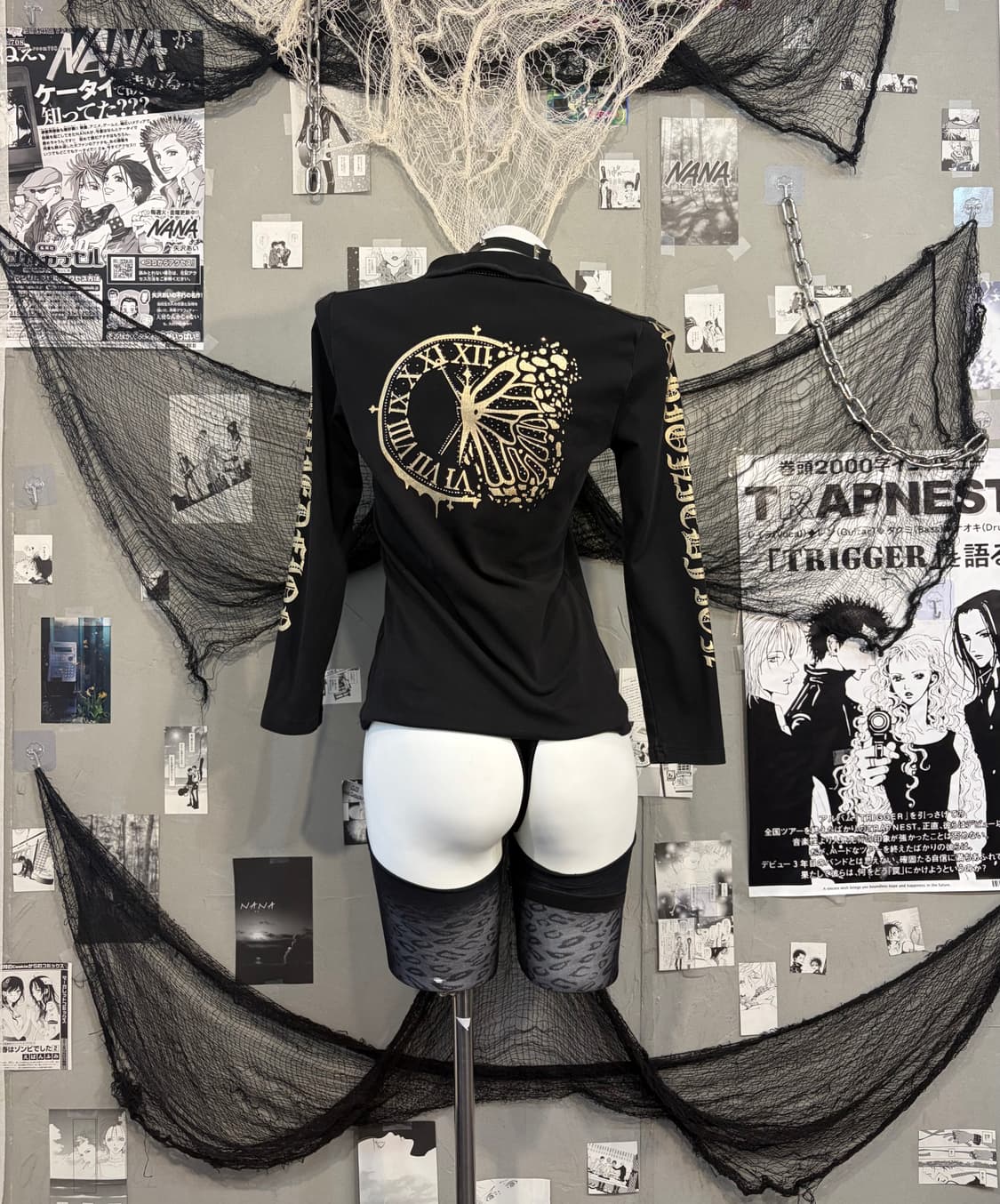 Y2K cubic lettering Glitter long sleeve 상품이미지2