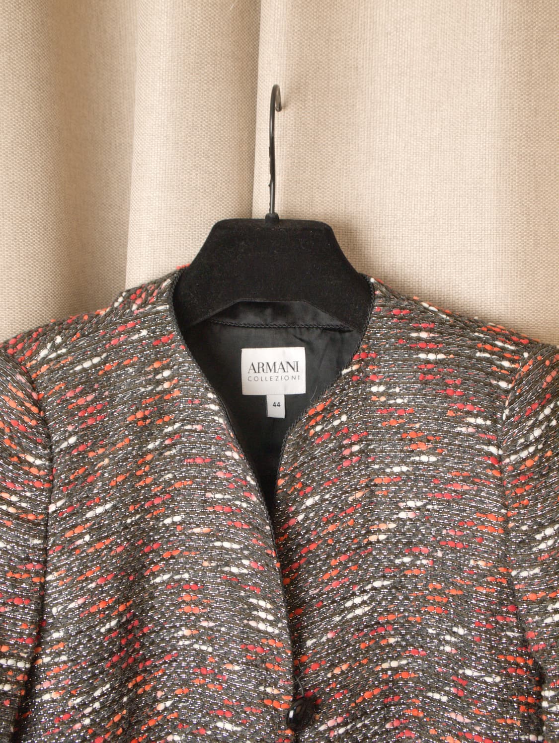 Collarless Tweed Jacket 상품이미지4