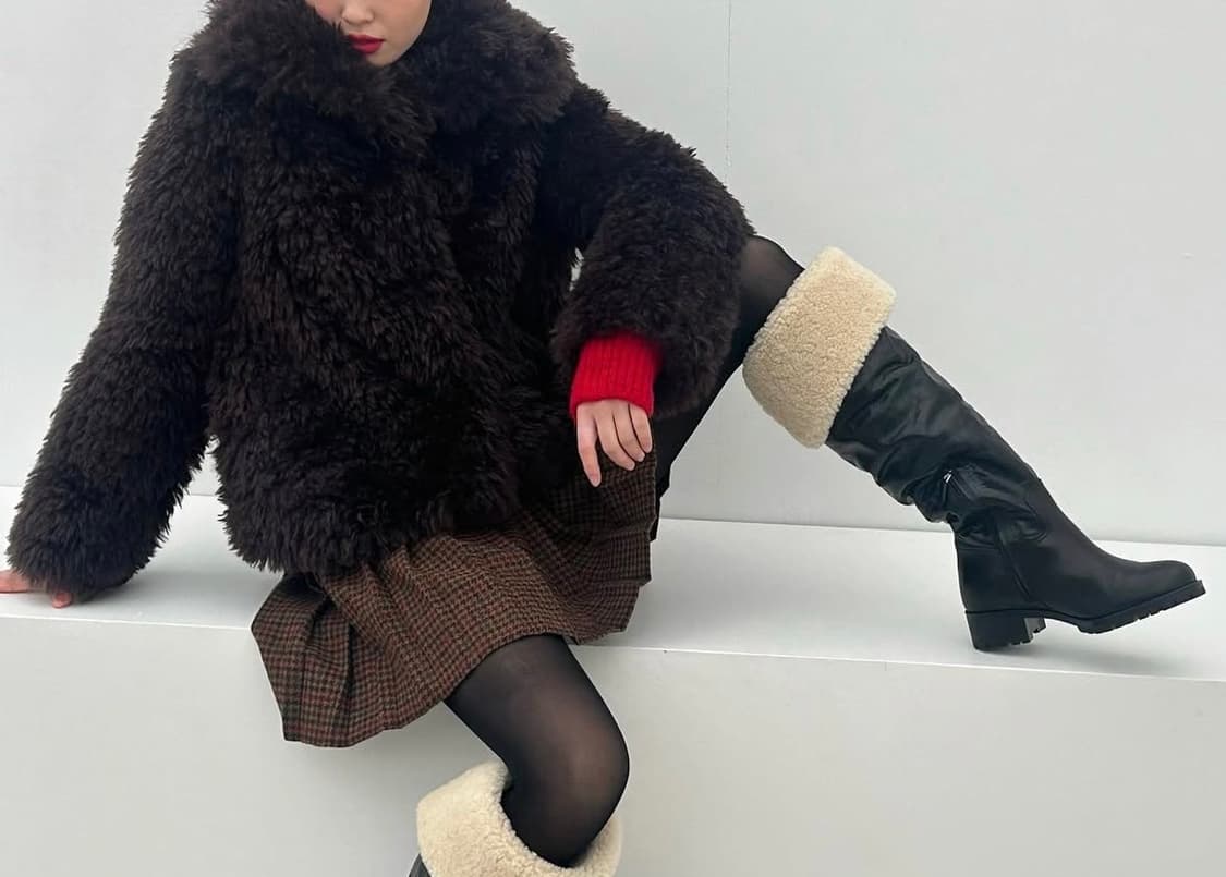 포니테일 퍼 자켓 상품이미지2