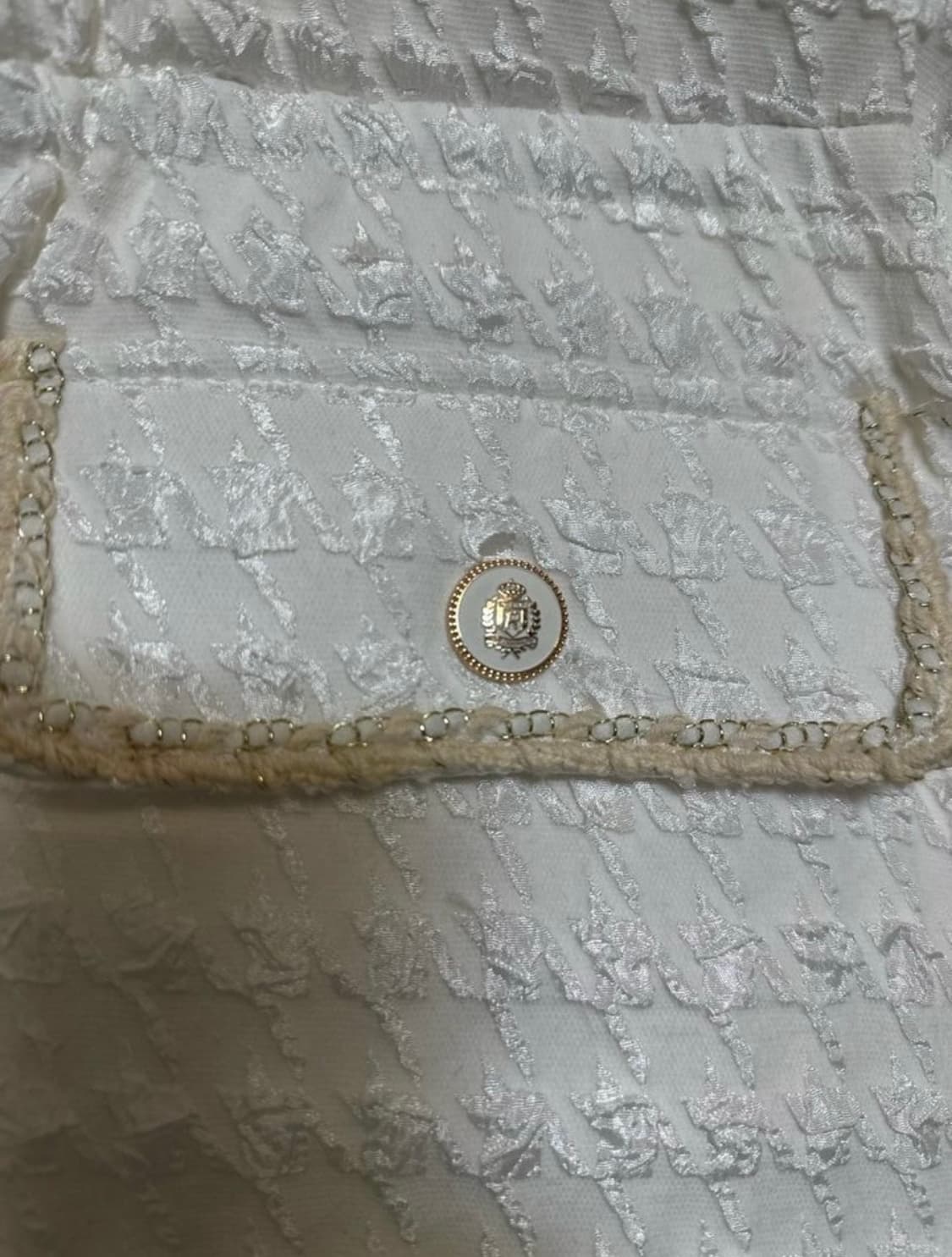 줄로그트위드 패딩 조끼 구스베스트 상품이미지4