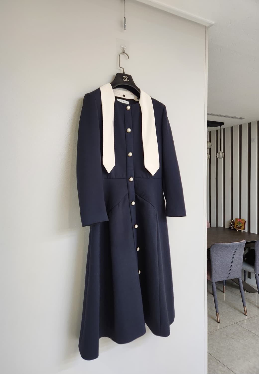 미샤 스카프탈부착 원피스 44사이즈 상품이미지7