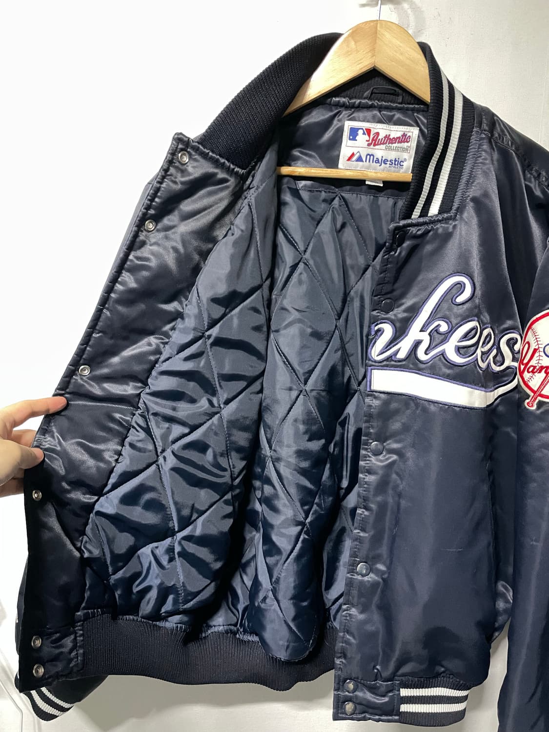 마제스틱 MLB 뉴욕양키즈 새틴자켓 바시티 야구점퍼 상품이미지9