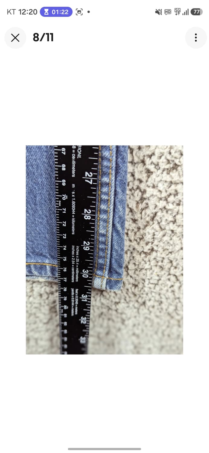 90s 빈티지 리바이스 517 오렌지탭 미판 부츠컷 데님팬츠 청바지 상품이미지6