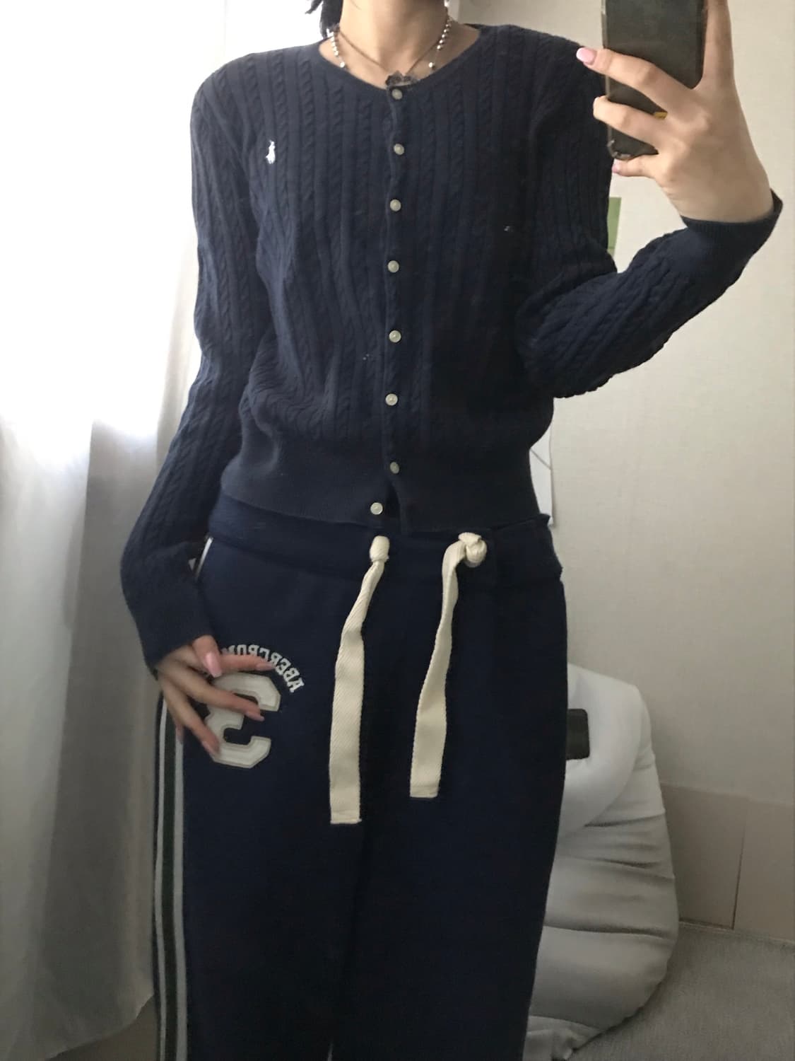 폴로 네이비 케이블 가디건 상품이미지6