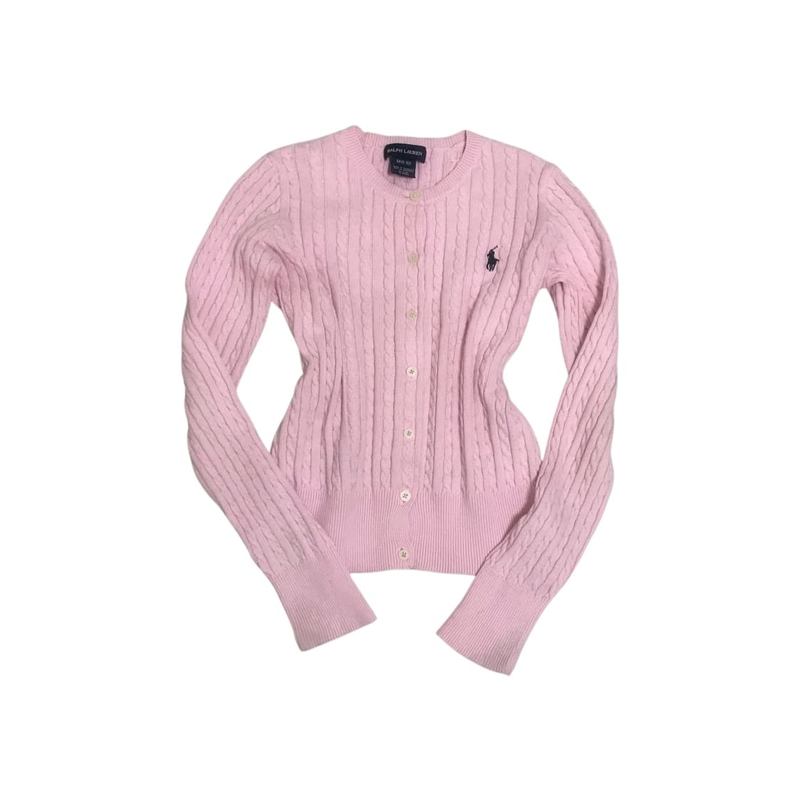 ralph lauren 랄프로렌 핑크 딸기우유 가디건 상품이미지1